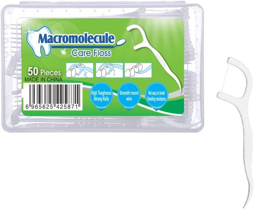 50Pcs Floss Sticks Dental Floss Picks Teeth Stick Disposable Teeth