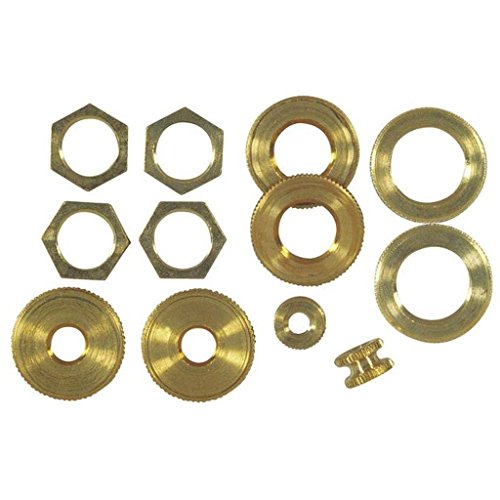 WESTINGHOUSE LIGHTING CORP Westinghouse 70153 Angelo Brothers Lamp Locknuts Solid Brass Assortment