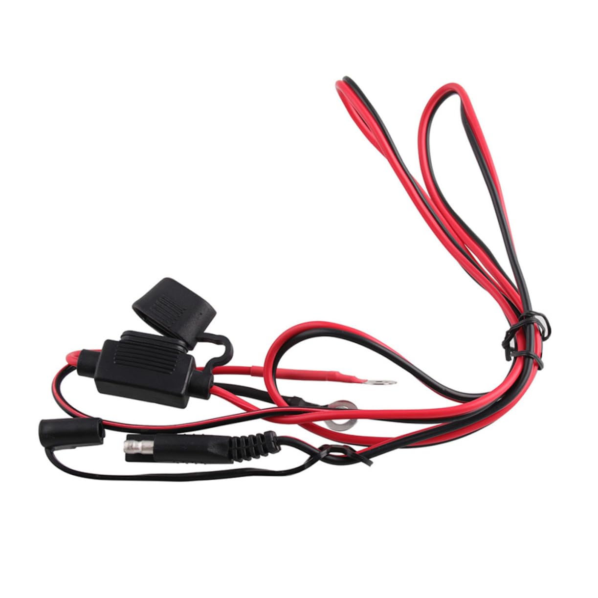 PRETYZOOM Dual USB SAE to USB Adapter for Motorcycle 12v Mobile Phone GPS Charger Cable Waterproof Heatproof Inline Fuse