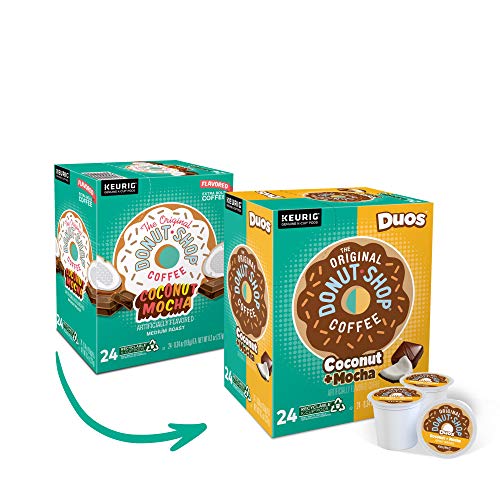 The Original Donut Shop Coconut Mocha, Single-Serve Keurig K-Cup Pods, Flavored Medium Roast Coffee, 96 Count #TOP2