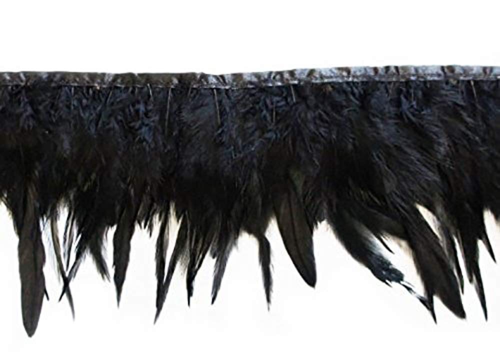 Plumes canard DU01 noir frange anti-vide pour donner du volume à vos jupes et déguisements