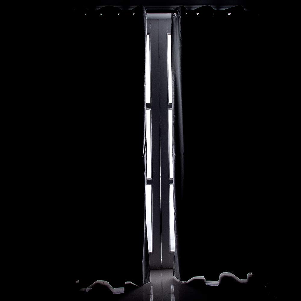 ele ELEOPTION Lot de 2 Rideaux d'extérieur imperméable, Opaque, Coupe-Vent, Protection UV, Rideaux pour Balcon, Jardin et Cour (Marron, 137 x 275 cm)