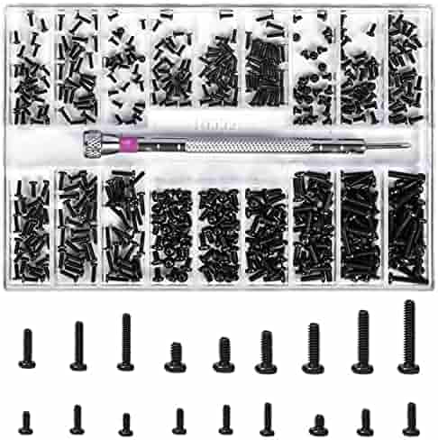 Nivofu Mini Screws Assortment Kit with Screwdriver