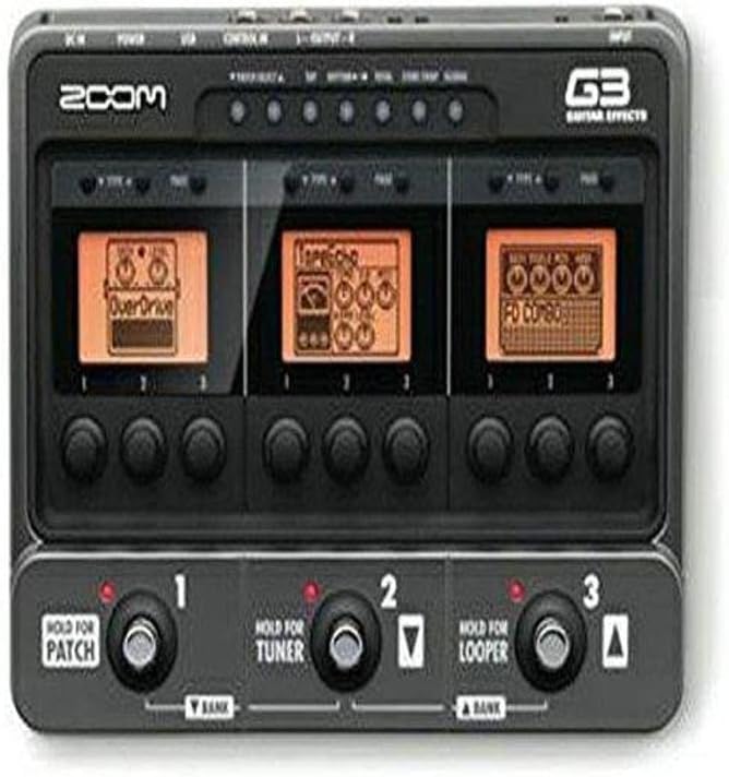 Zoom G3 Guitar Effects and Amp Simulator Musical Instruments
