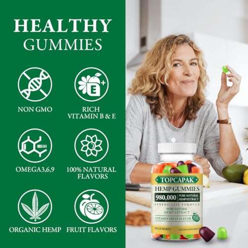 TOPCAPAK Extra Strength Hemp Gummies