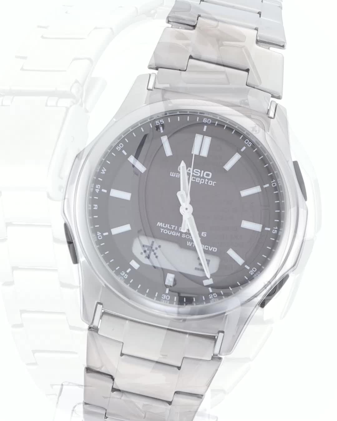 替えベルト付き★CASIO♡腕時計♡ウェーブセプター WVA-M630 白文字盤 WVA-M630D-7A2JF | CASIO