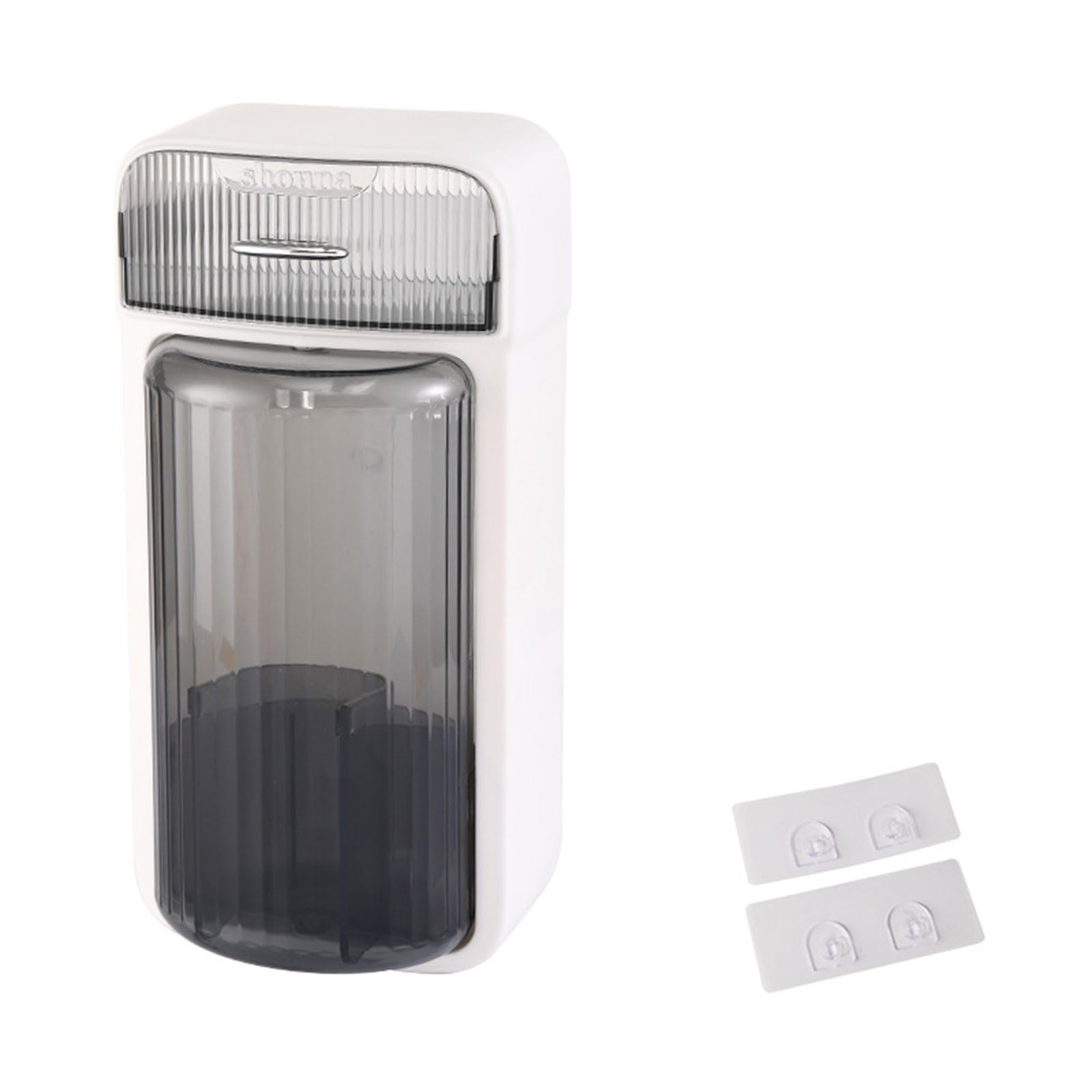 Hsioluted Jewelry Container Space Saving Rotating Jewelry Container Handy Wall Mounted Storage Box Makeup Brush Holder Rotating Makeup Brush