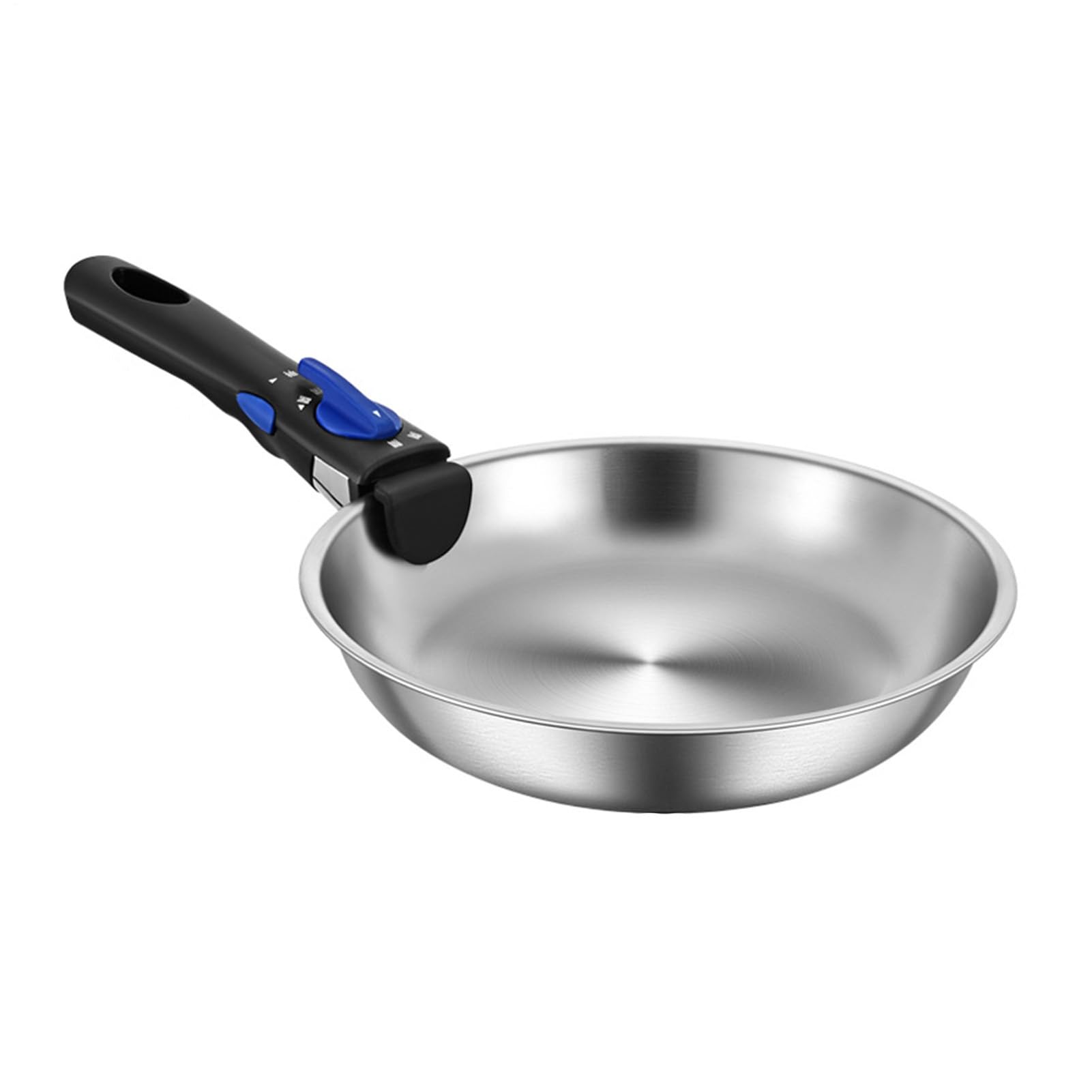 Sartén De Acero Inoxidable -sartén No Cubierta, Sartén, Mango Extraíble | Set De Cacerola Antiadherente, Estufa De Inducción De Sartén Robusta, Sartén Adecuada Para Lavavajillas, Cocción Asada Ideal E
