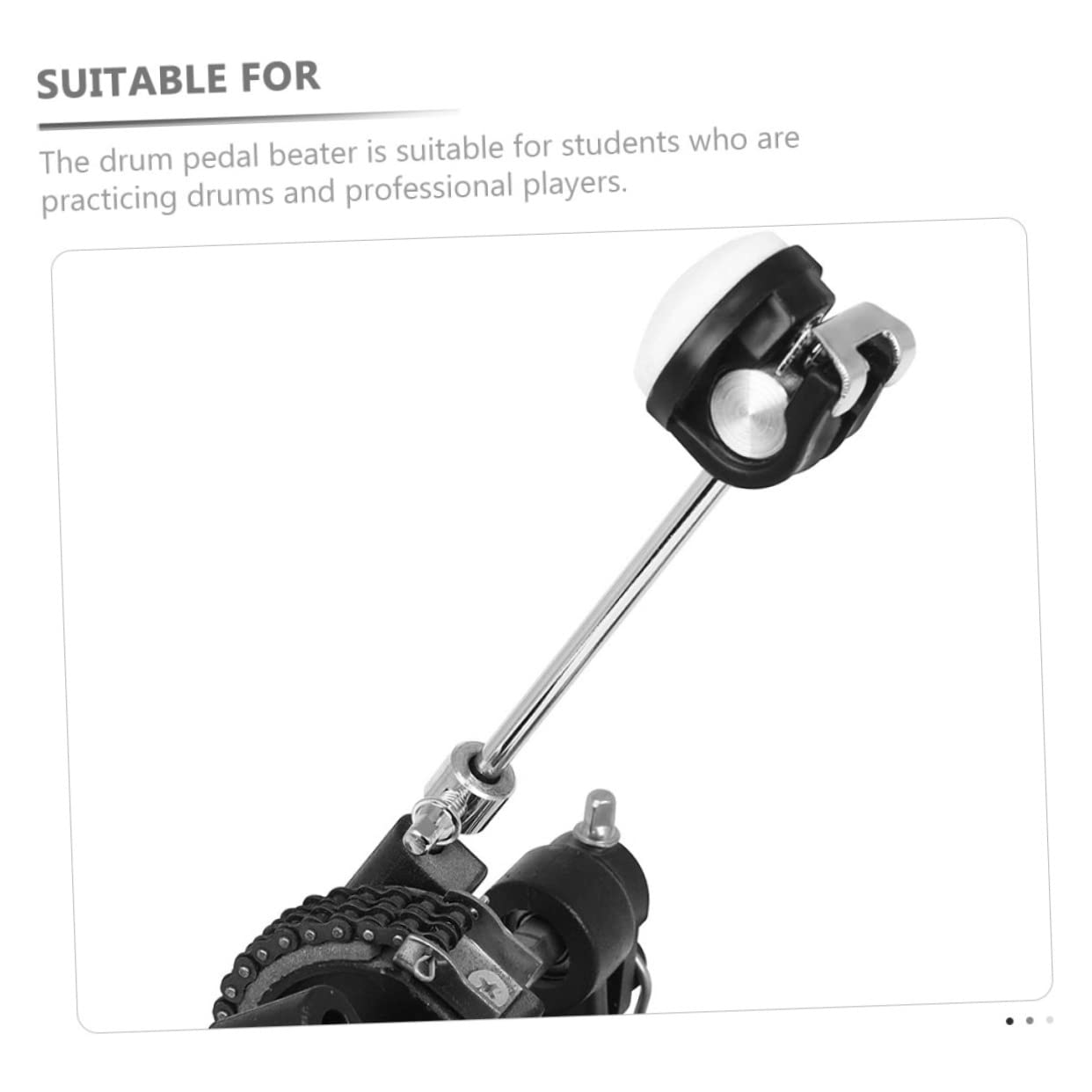 FAVOMOTO 3pcs Drum Set Kick Pedal Replacement Bass Drum Mallet Cajaon Accessories