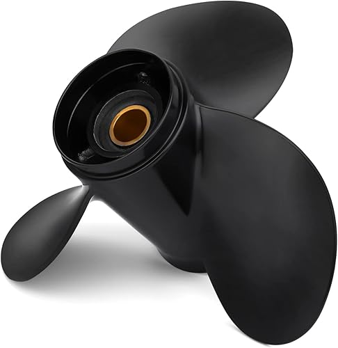 Miniatura 8 de Hélice de aluminio para barco de actualización OEM Fit BRP Johnson Evinrude OMC Stern Drive 15-35 HP 14 Spline diente derecho