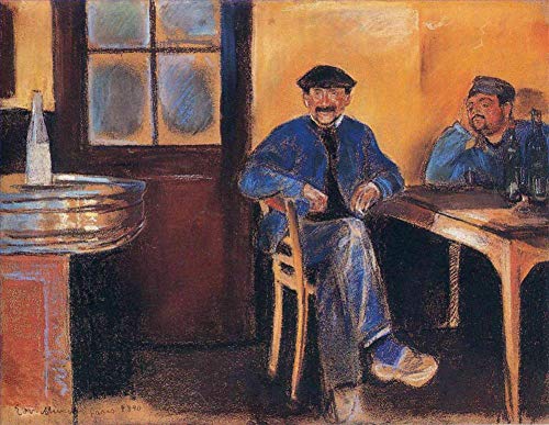 Peinture Edvard Munch Taverne à St Cloud 1890 émotion artistique
