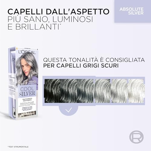 L'Oréal Paris - Cool Silver Argento Assoluto - trattamento ravvivante per capelli grigi Shampoo 114 ml unisex - 7