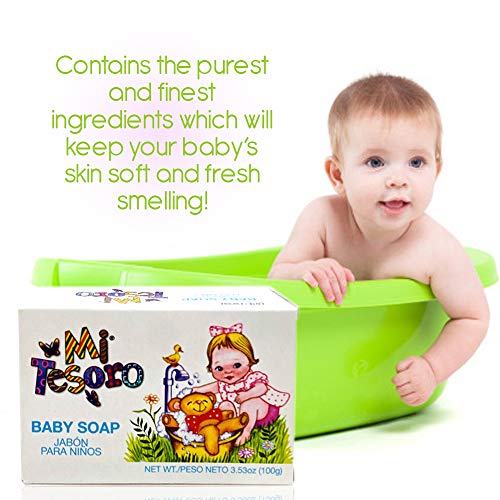 Image of Baby Soap. For Sensitive Skin. Fresh Scented, Soft Feeling. Sulfate Free and Hypoallergenic. 3 Oz. Pack of 2