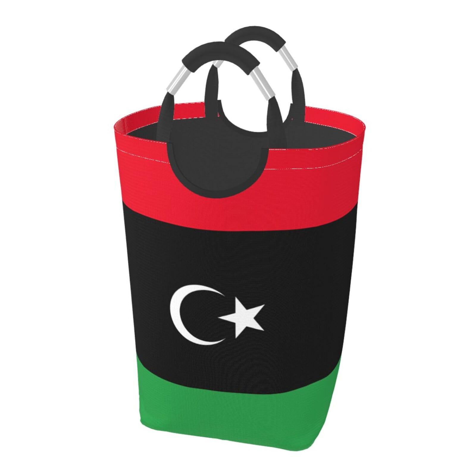 Panier à linge pliable imprimé drapeau libyen pour linge de maison et chambre 50l