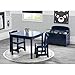 Delta Children MySize Kids Wood Table and Chair Set (2 Chairs Included), Deep Blue