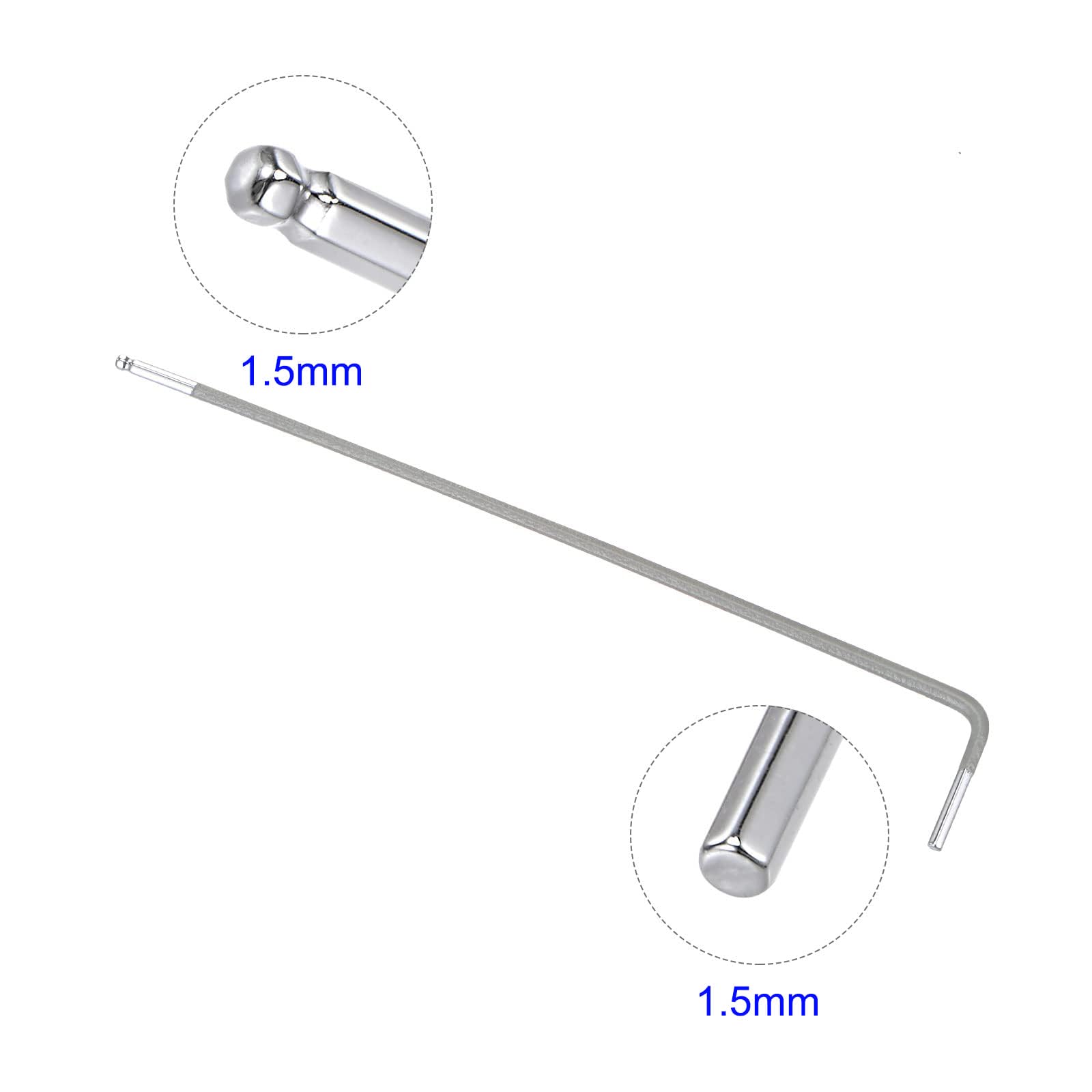 Unifizz 10mm Ball End Hex Key Wrench, L Shaped Long Arm Allen Wrench S2 Steel Repairing Tool - Image 3