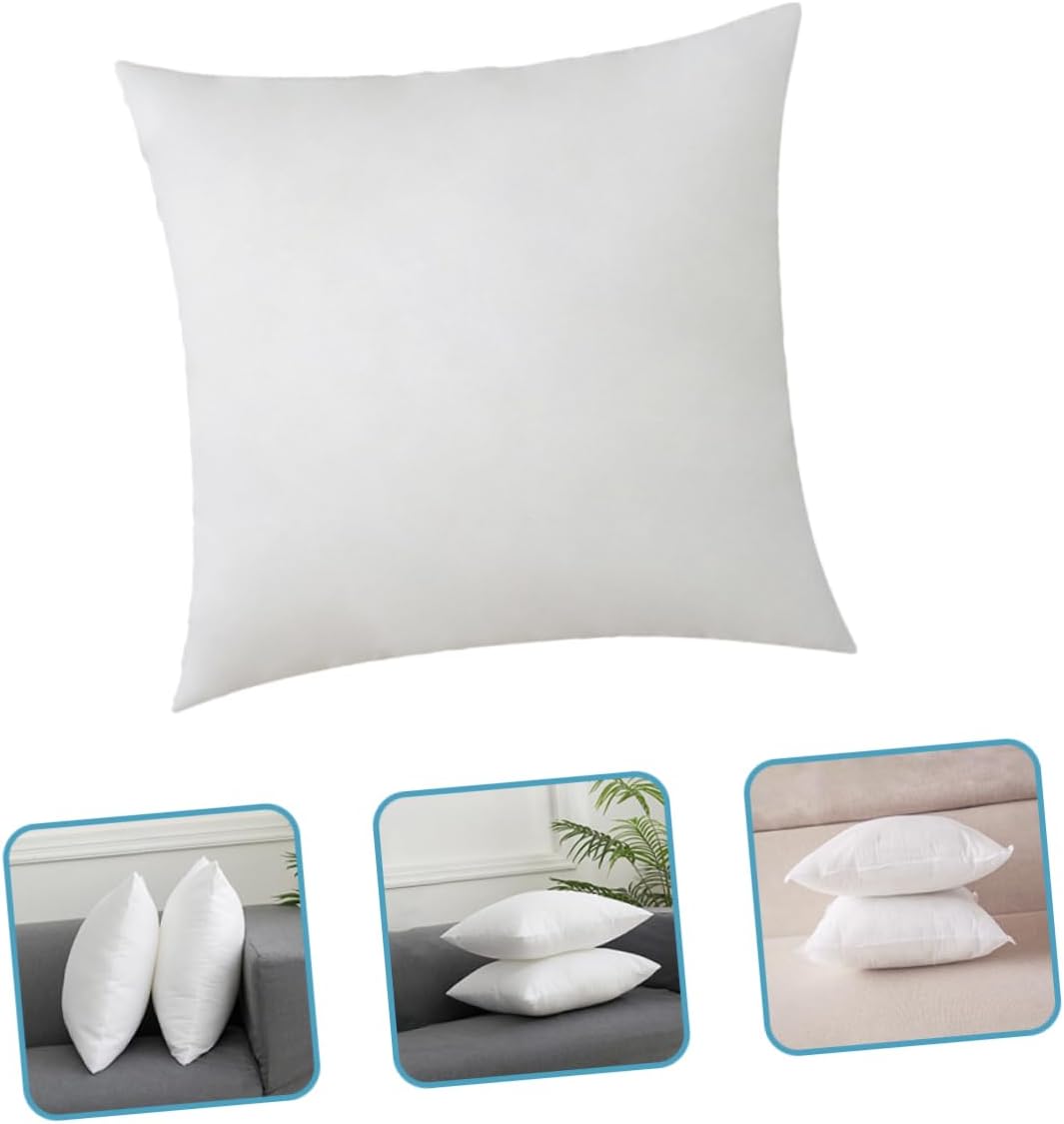 Unomor 2Pcs Decorative Pillow Inserts Premium Throw Pillow Fillers for Sofa Bed Comfortable Cushion Support Skin Friendly Material for Home Decoration