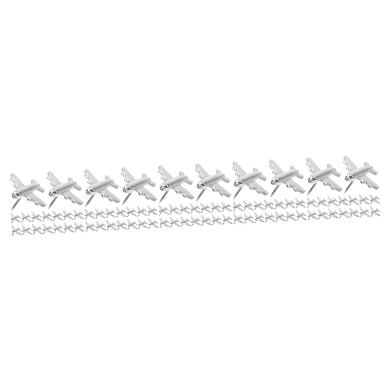 OSALADI 5 Series Chincheta De Avión De Metal Chincheta Decorativa Muro Alfiler De Cartel Chimeneas Mapa Tachuelas De Tablón De Anuncios Llave Pequeño Aguja De Acero Plata Piezas X 5