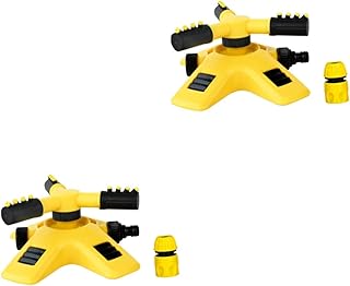 Yardwe Aspersor Rotativo De 4 Peças Mangueira De Aspersão Ajustável Aspersor Giratório Aspersor De Flores De Aspersão De Jardim De Rotação De 360 ° Pulverizador De Rega De