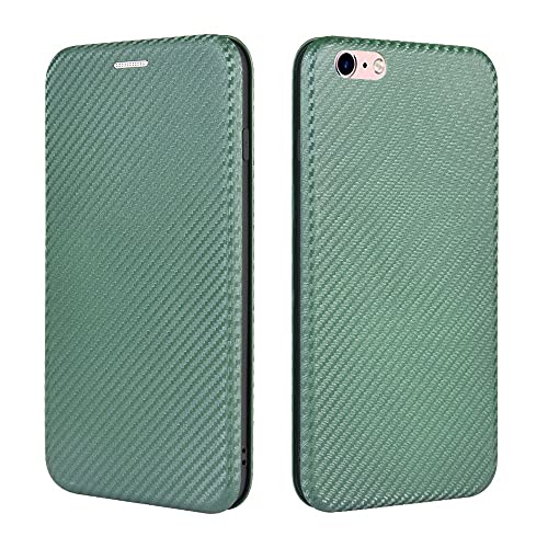 Housse rabat antichoc iPhone 6S étui carbone protection intégrale
