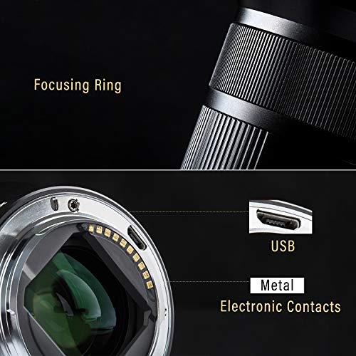 Viltrox 85Mm F1.8 Lens Full Frame Manual Focus Medium Telephoto Portrait Prime Lens For Sony E Mount A9 A7R3 A7R2 A7M3 A7M2 A7S2 A6500 A6300 A6000, Support Auto Iris/Exif #TOP3