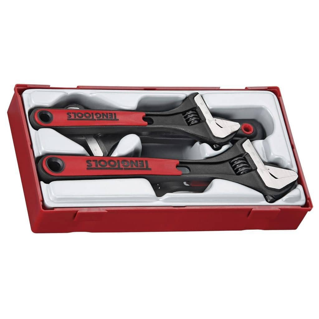 Teng Tools Silver Ttadj04 Adjustable Wrench Set (4-Piece)