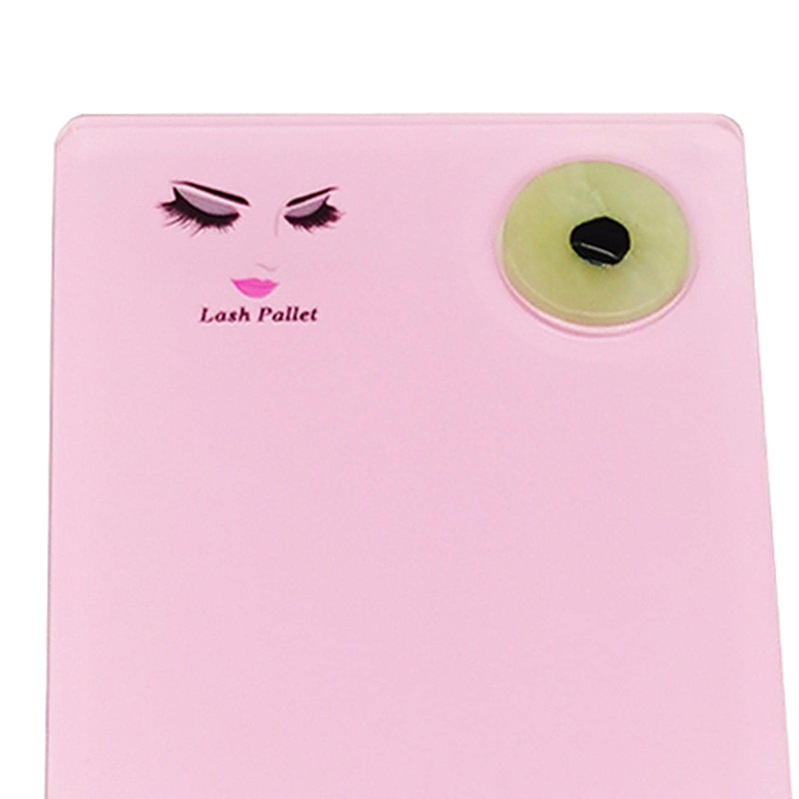 2xPink Acrylic Eyelash Extension Eye Lash Pallet Tool + Round Jade Stone | False Eyelashes & Adhesives | Eyes | Makeup-image-32
