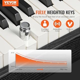 VEVOR Piano numérique, 88 Touches entièrement pondérées, Ensemble Piano à Clavier électrique Portable avec Double Clavier, Haut-parleurs, pédale de Sustain, Casque, Bluetooth USB MIDI, pour débutants - Les Beatles, Paul McCartney, John Lennon, RIngo Starr, George Harrison VEVOR Piano numérique, 88 Touches entièrement pondérées, Ensemble Piano à Clavier électrique Portable avec Double Clavier, Haut-parleurs, pédale de Sustain, Casque, Bluetooth USB MIDI, pour débutants – Image 2
