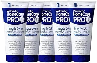 Welmedix Fragile Skin Protective Ointment | Hospital Grade Healing Ointment, Barrier Cream & Skin Protectant w/Calendula for Treatment of Eczema, Psoriasis, Dermatitis, Bed Sores, Chafing (Pack of 5)