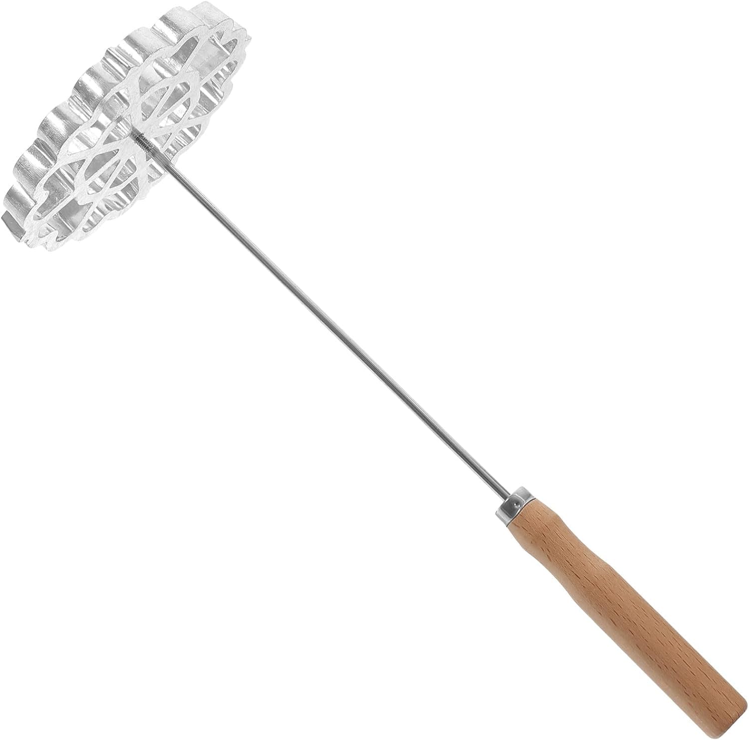 Stampo Per Rosette In Acciaio Con Manico Di Legno - Set Per Frittelle, Ravioli E Biscotti