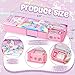 Henoyso Multifunctional Pencil Box for Girls Unicorn Pencil Case with Calculator and Sharpener Cool Cute Pencilcase School Supplies Essentials Valentine's Day Birthday Gift Present for Kids Teens