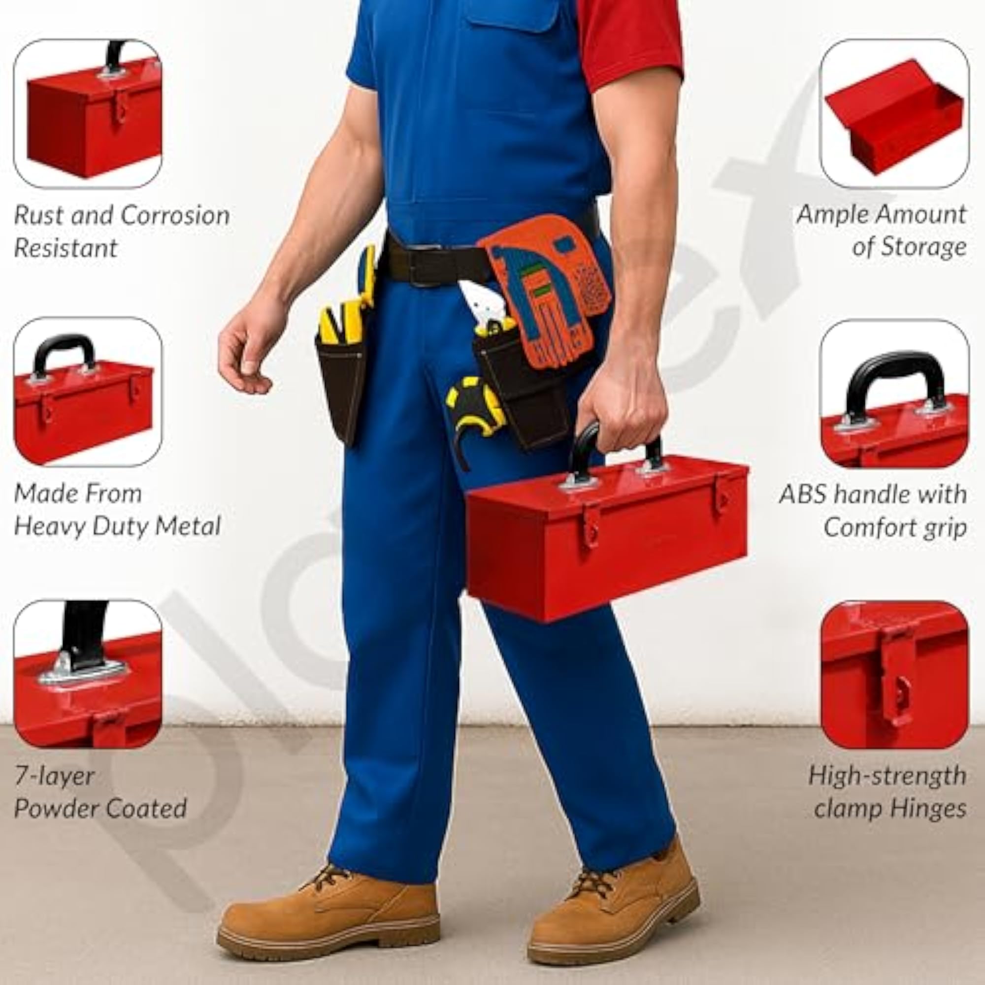 Metal Small Tool Box for Home Use