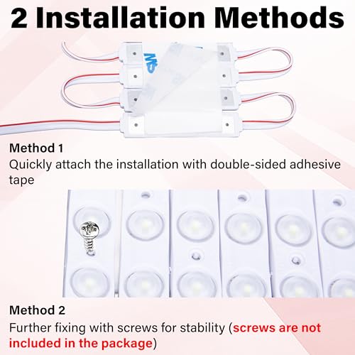 60 Led Van Interior Light Kits, 12V Led Light Strip, Cargo Van Accessories, Ceiling Work Lights Kit, Enclosed Trailer Lights for Truck Vans RV Boats Caravans, 20 Modules(White) - Thumbnail 5