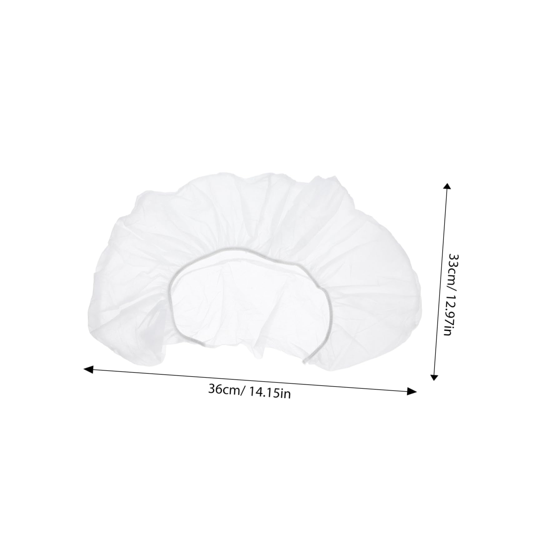 SHERCHPRY 50pcs Disposable Shaped Massage Table Headrest Covers Non Woven Elastic Fitted Pillowcase for Spa and Beauty Salon Use Breathable and Secure Chair Accessories