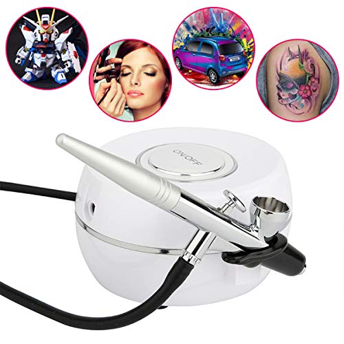 Airbrush Makeup Kit, Fy-Light Professional Cosmetic Makeup Airbrush System with Mini Air Compressor