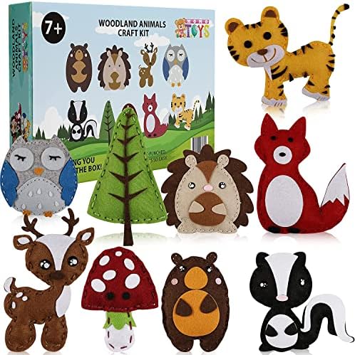 Sewing Kit for Kids Ages 8-12 - Boost Confidence & Improve Dexterity – Beginners Sewing Kit for Hours of Fun – Make Your Own Stuffed Animal Kids Sewing Kit for Beginners - Beginner Sewing Kit Kids