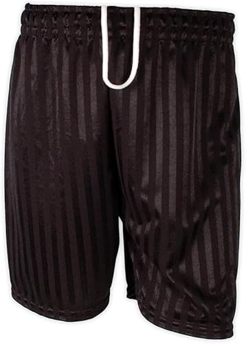 COSHAL® Mens Football Shorts Sportswear Mens Athletic Shorts Mens Womens Teenager Running Gym Sports Fitness Shorts Shadow Stripe Shorts Lightweight Mens Breathable Sports Shorts Small (Black)