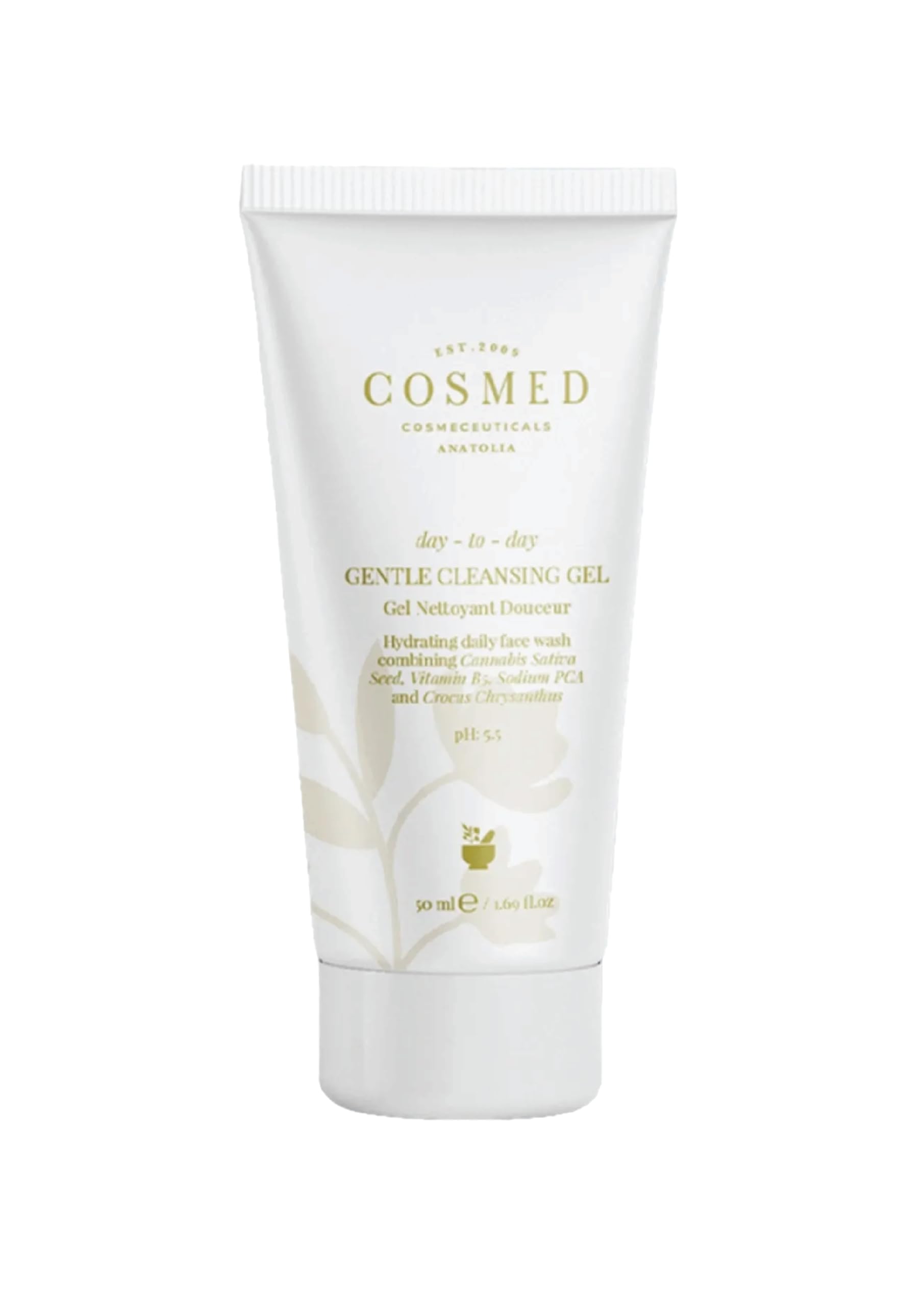 COSMED Day-to-Day Gentle Cleansing Gel, Karma Cilt İçin Yüz Temizleme Jeli, 50 ml