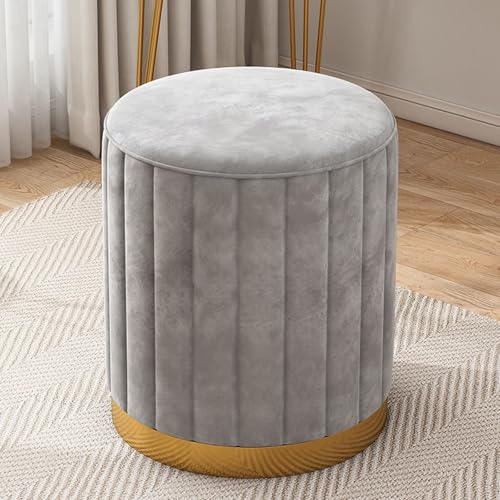 Tabouret de rangement compact en velours éponge pour ranger l'entrée - 2