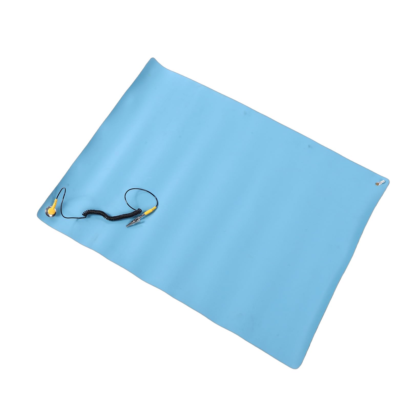 Antistatische Matte, ESD-Matte für Elektronikreparaturen, Flexible Gummimatte mit 5,9 Fuß Erdungskabel, Ideal für PC-Computerbau, Elektronische Montage und Labor, 26,4 X 20,1 Zoll