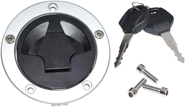 Motorcycle Locking Gas Cap for Kawasaki Ninja 1000 650 ZX600 ZX10R ZX 14 ZX636 ZX10R ZX14R Concours ER400 Versys 1000 2006-2022 with 2 Keys,Replacement Fuel Tank Lid Cover