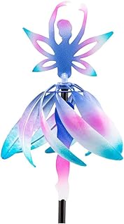 Outanaya 1 Peça Sinos De Vento Rotativos Para Meninas Miniture Decoração Ao Ar Livre Decoração De Música Decoração De Gramado Vento Sinos De Vento Decorativos Moinho De Vento Brinquedo