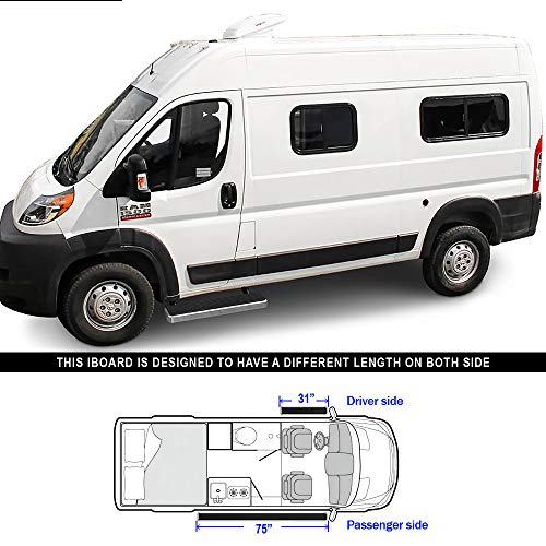 Estribos Tuxtreme acero inoxidable 5 pulg Ram ProMaster Van miniatura 6