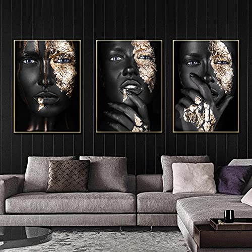 Peinture moderne femme africaine pour transformer votre salon en espace d'art inspirant