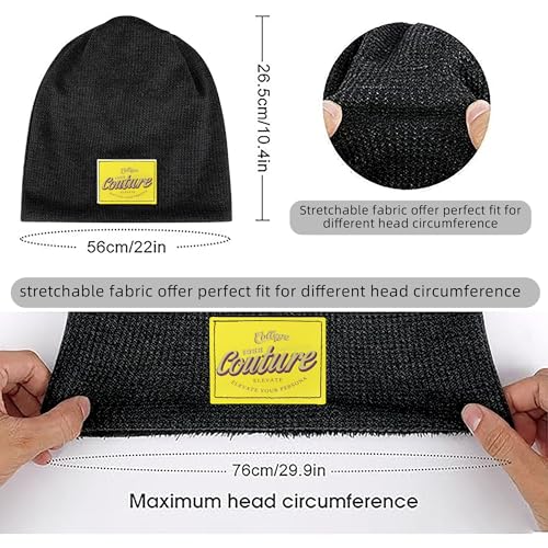 Bonnet en maille robuste homme durable premium gaufré