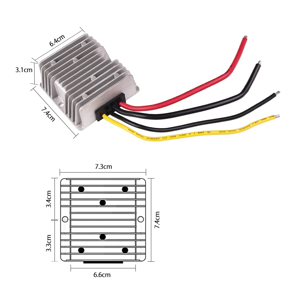 Amazon.co.jp: DC 12v 24v 昇圧 コンバーター15A 360W、自動車用
