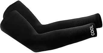 Trakoz Cotton Arm Sleeves, Black, Compression Fit, Pair