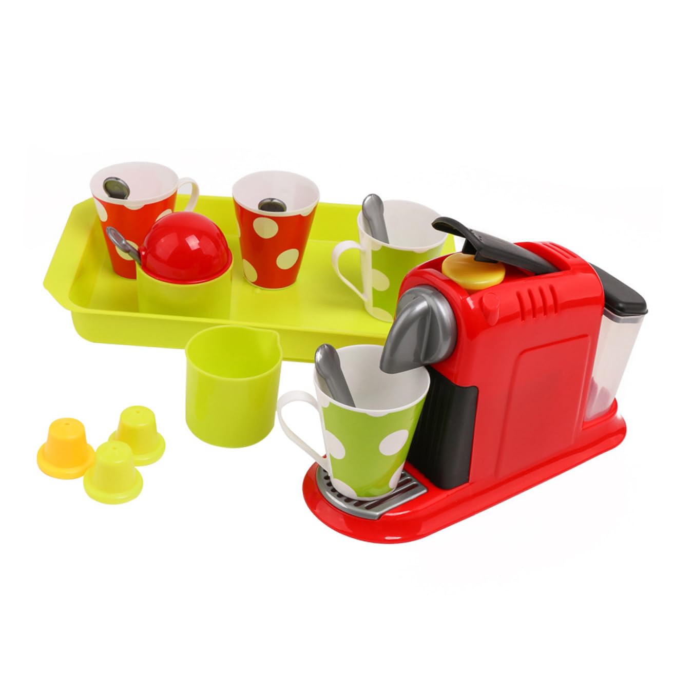 Giocattolo Creativo da Cucina in Plastica per Ragazzo Ragazza, Set Macchina da Caffè Giocattolo per Sviluppare Intelligenza e Stimolare Interesse Cognitivo, come Regalo