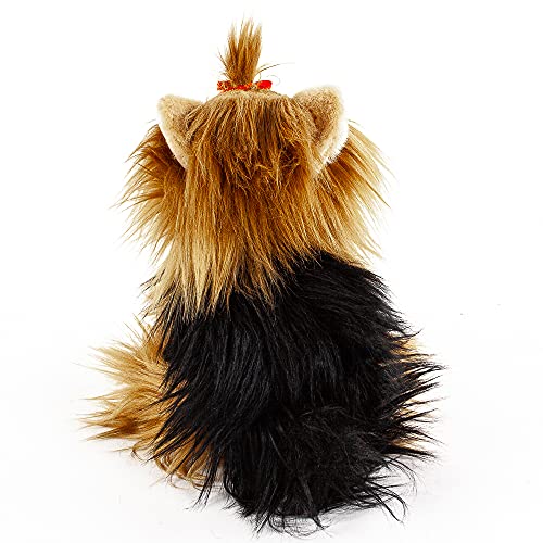 Teddys Rothenburg Kuscheltier Yorkshire Terrier sitzend 28 cm braun schwarz Plüschtier Hund Plüschhund flauschig