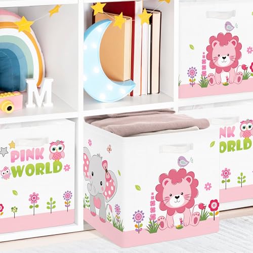 Caja Almacenaje Tela Clastyle Resistente Estampado Jungla 6